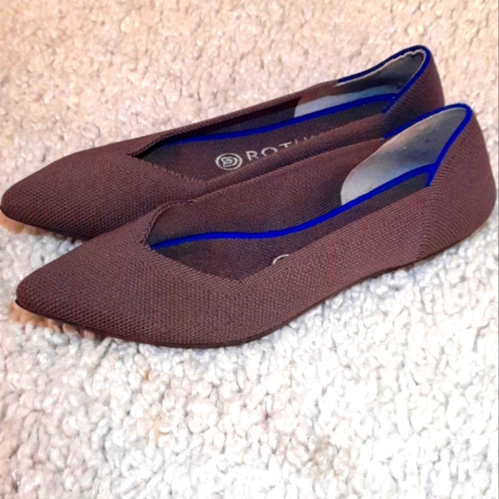 ROTHYS DEEP PLUM/PURPLE THE POINT  Shoes Size 7.5